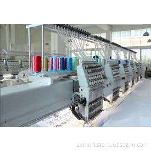 High Speed 8 head 15 Needle Tubular Embroidery Machine for